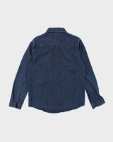 Octobers Very Own Raw Dark Wash Long Sleeve Denim Shirt - M