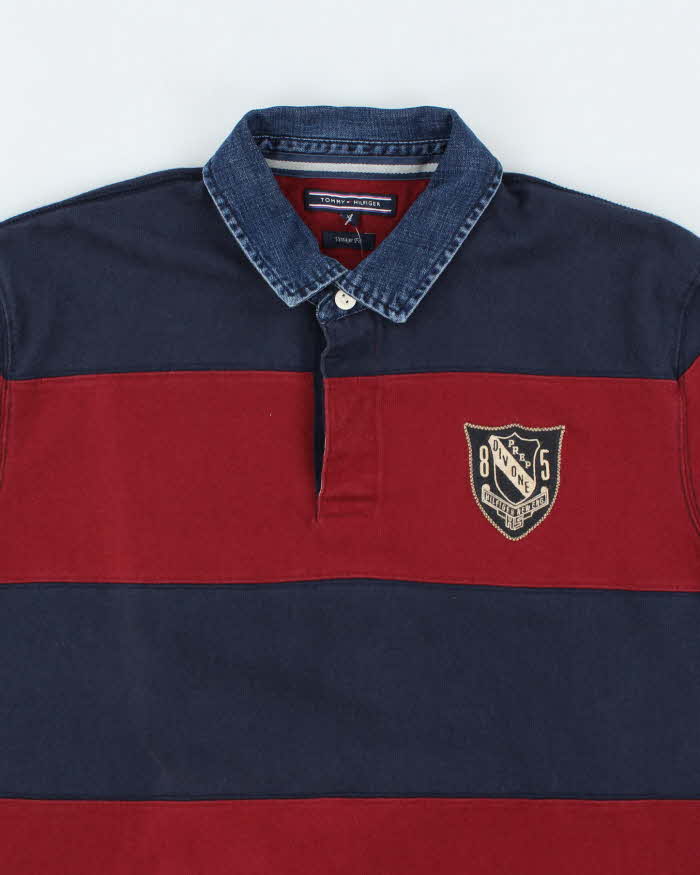 Men's 1990s Tommy Hilfiger Striped Shirt - XL