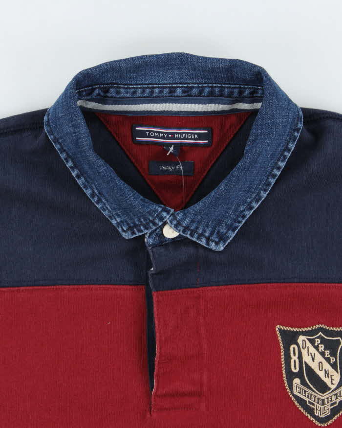 Men's 1990s Tommy Hilfiger Striped Shirt - XL