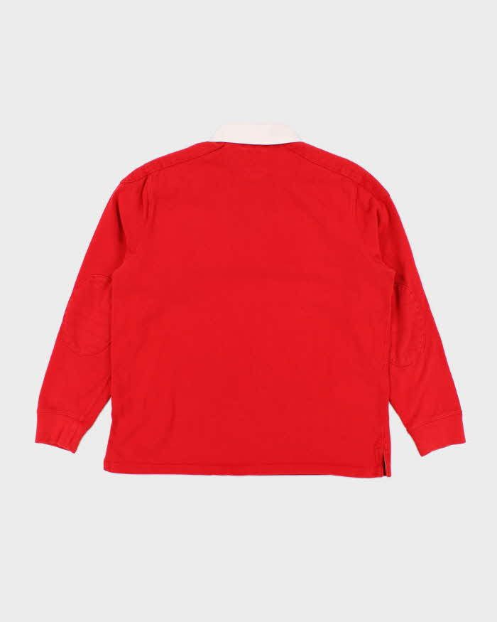 Men's Polo by Ralph Lauren Red Collared Shirt - L