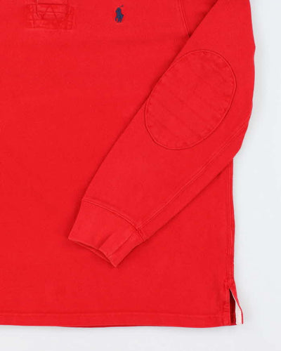 Men's Polo by Ralph Lauren Red Collared Shirt - L