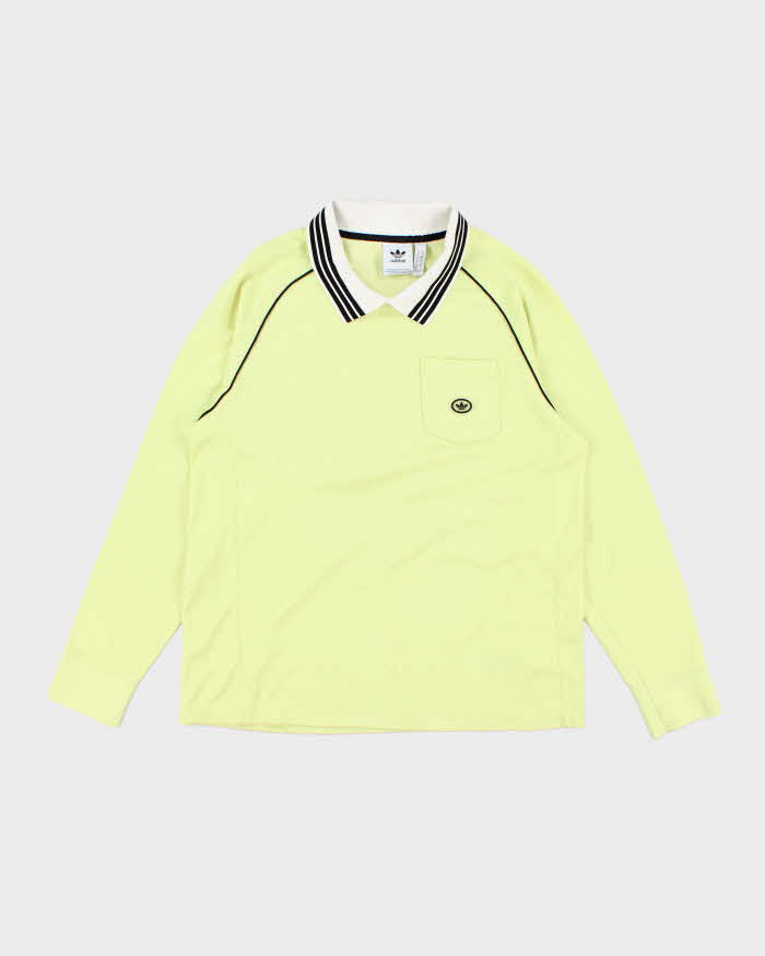 Men's Adidas Light Yellow Sports Jersey - L