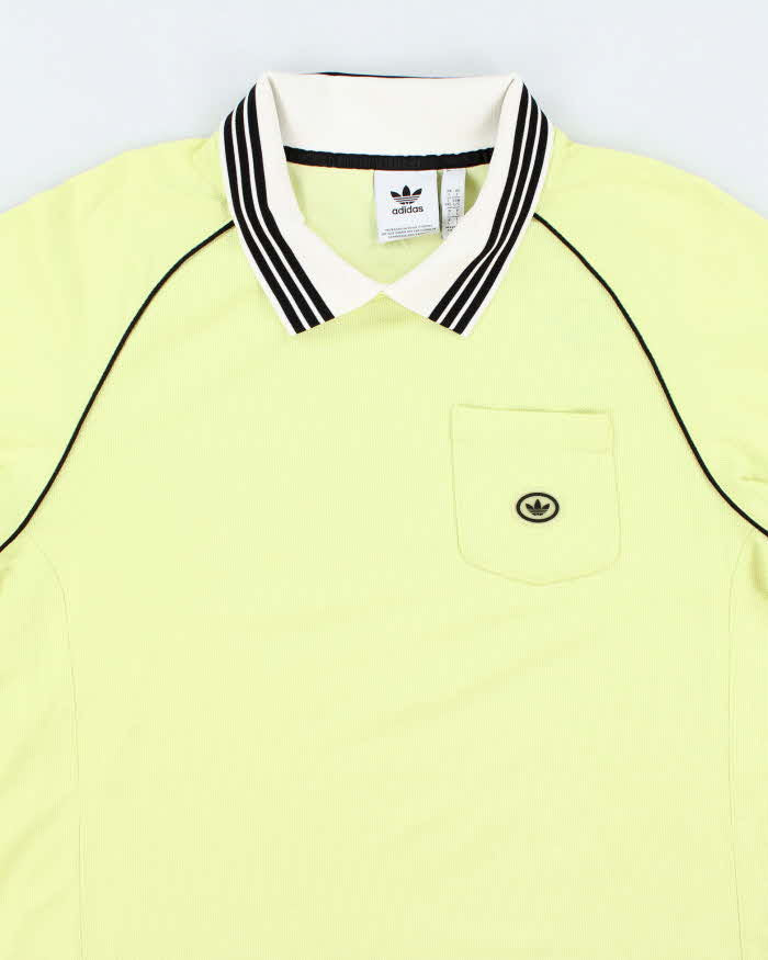 Men's Adidas Light Yellow Sports Jersey - L