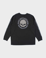 Men's Harley Davidson Long Sleeve Black Cotton Shirt - XXL