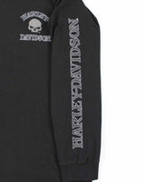 Men's Harley Davidson Long Sleeve Black Cotton Shirt - XXL