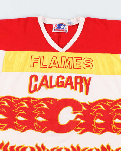 Men's 1990s Starter Flames Calgary Sports Jersey Shirt - XL