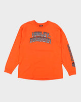 Men's Harley Davidson Orange Long Sleeve Shirt - L