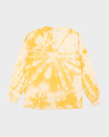 Men's Butler Demon Print Yellow Tie Dye Long Sleeve T-Shirt - M