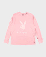 Men's Playboy Pink Long Sleeve T-Shirt - L