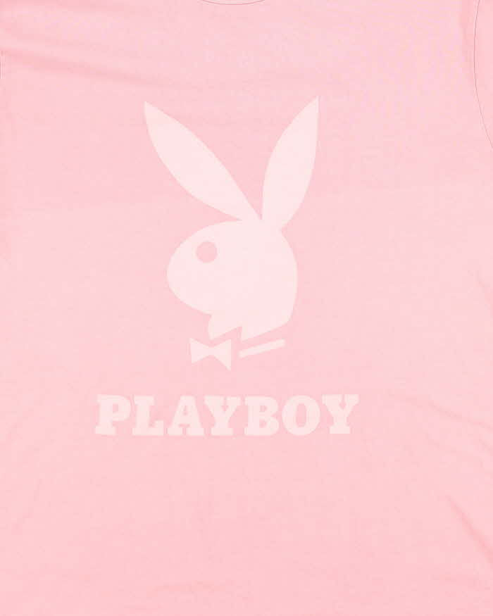 Men's Playboy Pink Long Sleeve T-Shirt - L