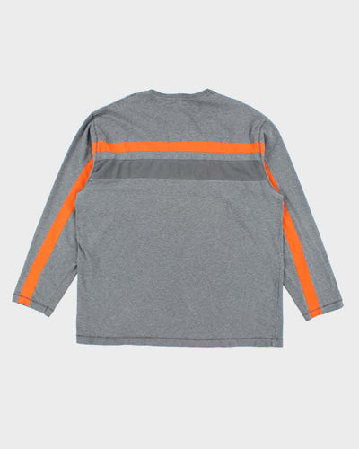 Men's Nike Grey Long Sleeve T-Shirt - XXL