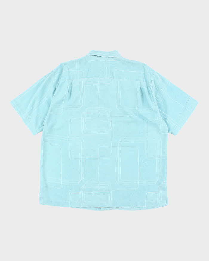 Men's Tommy Bahama Turquoise Hawaiian Shirt - XL