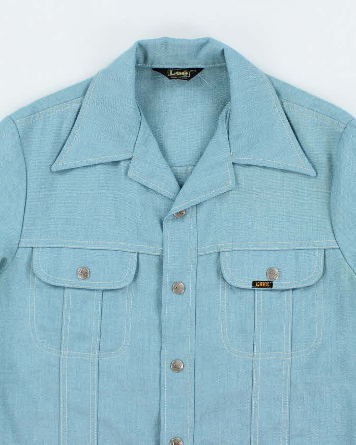 Lee Vintage 1907s Light Blue Snap Button Work Shirt - M