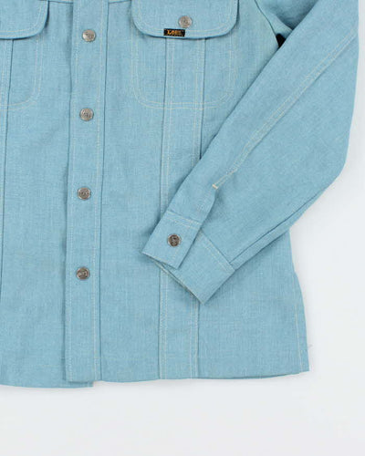 Lee Vintage 1907s Light Blue Snap Button Work Shirt - M