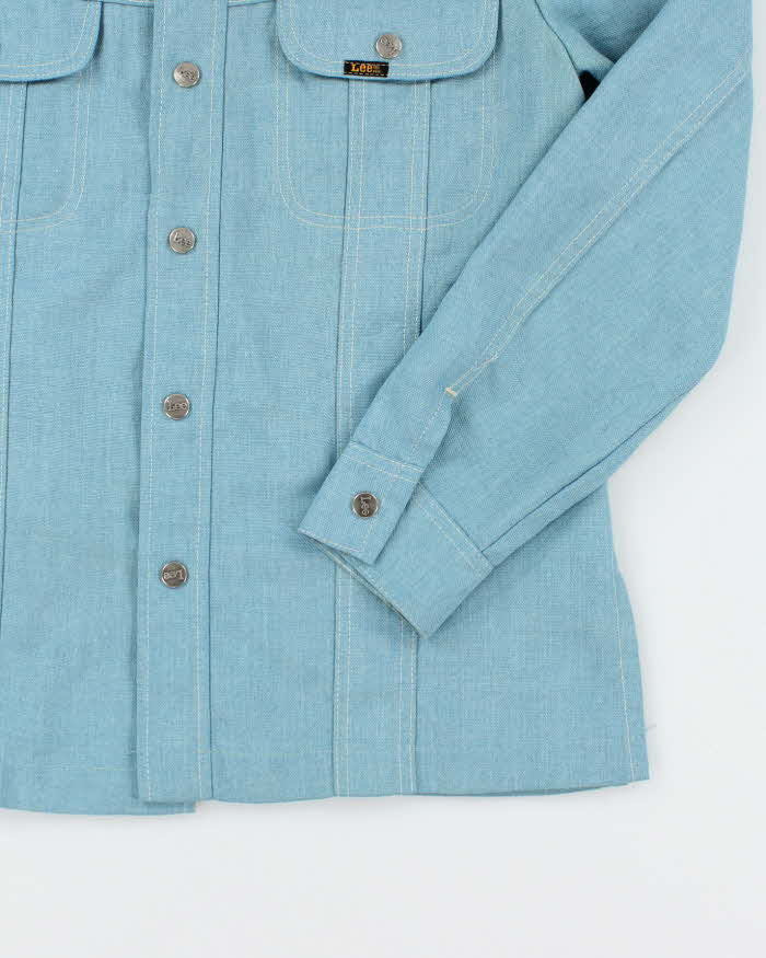 Lee Vintage 1907s Light Blue Snap Button Work Shirt - M
