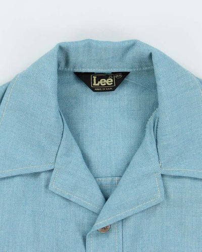 Lee Vintage 1907s Light Blue Snap Button Work Shirt - M