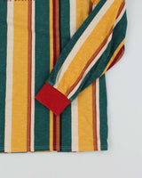 Men's Guess Yellow and Green Striped T-Shirt - L
