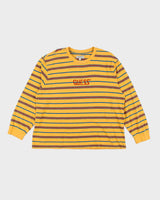 Men's Guess Yellow Cotton Striped T-Shirt - XXL