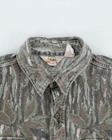 Vintage 90's Cabelas Heavyweight Realtree Camouflage Long Sleeved Shirt - XL