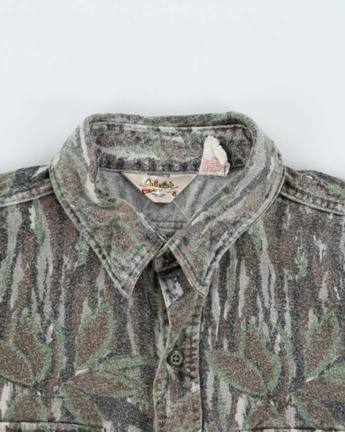 Vintage 90's Cabelas Heavyweight Realtree Camouflage Long Sleeved Shirt - XL