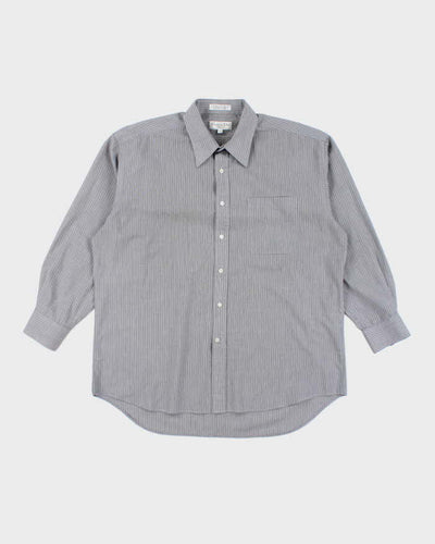 Vintage 90's Christian Dior Striped Long Sleeve Shirt - XL