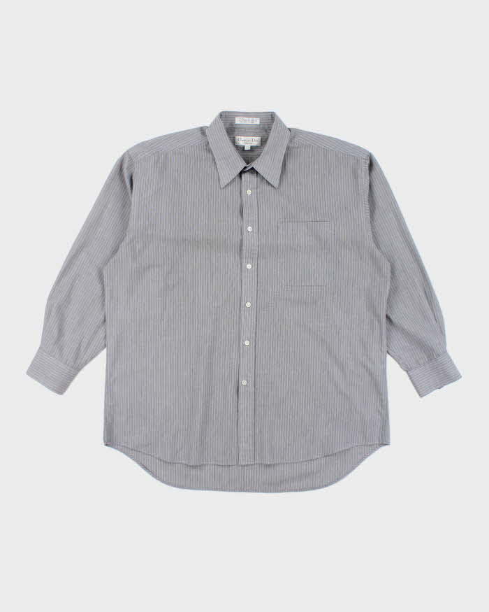 Vintage 90's Christian Dior Striped Long Sleeve Shirt - XL