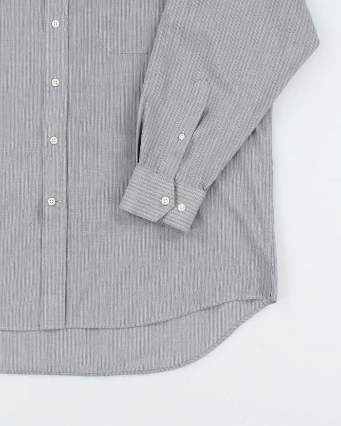 Vintage 90's Christian Dior Striped Long Sleeve Shirt - XL