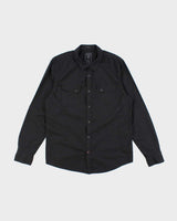 Vintage Y2K Guess Black Plain Long Sleeve Shirt - L