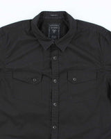 Vintage Y2K Guess Black Plain Long Sleeve Shirt - L