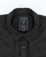 Vintage Y2K Guess Black Plain Long Sleeve Shirt - L