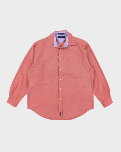 Vintage 90's Tommy Hilfiger Oversized Check Long Sleeve Shirt - M