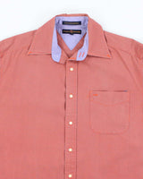 Vintage 90's Tommy Hilfiger Oversized Check Long Sleeve Shirt - M