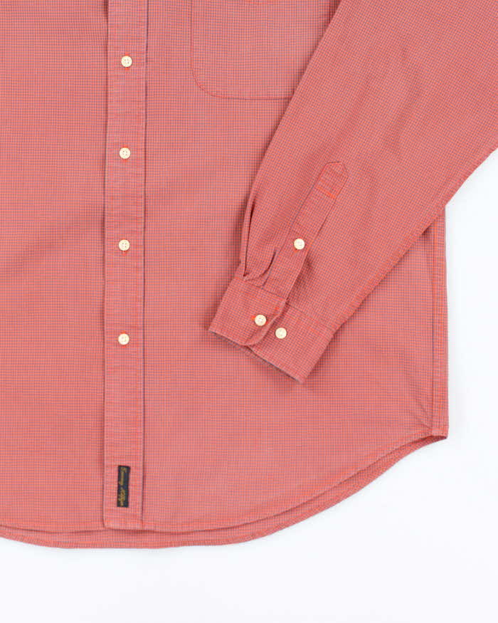 Vintage 90's Tommy Hilfiger Oversized Check Long Sleeve Shirt - M