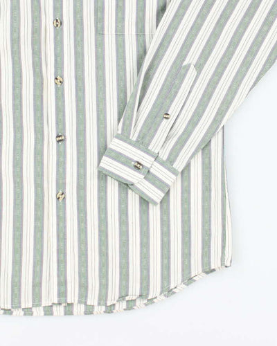 Vintage Christian Dior Striped Long Sleeve Shirt - S