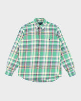 Vintage Y2K Ralph Lauren Patterned Long Sleeve Flannel Shirt - M