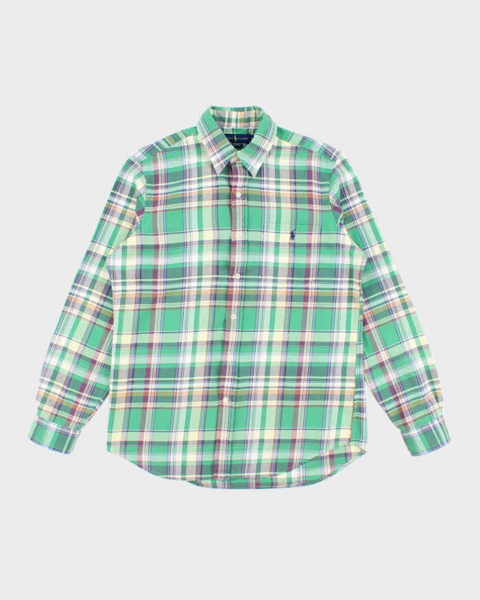 Vintage Y2K Ralph Lauren Patterned Long Sleeve Flannel Shirt - M