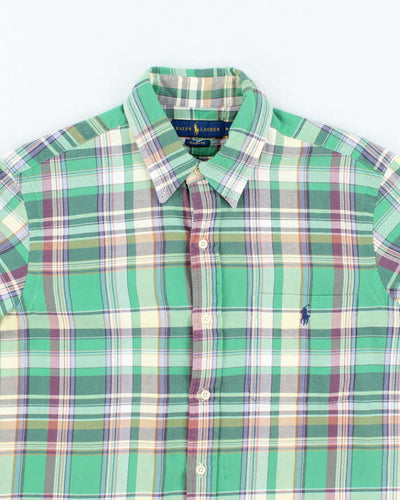 Vintage Y2K Ralph Lauren Patterned Long Sleeve Flannel Shirt - M