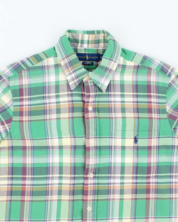 Vintage Y2K Ralph Lauren Patterned Long Sleeve Flannel Shirt - M