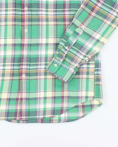 Vintage Y2K Ralph Lauren Patterned Long Sleeve Flannel Shirt - M