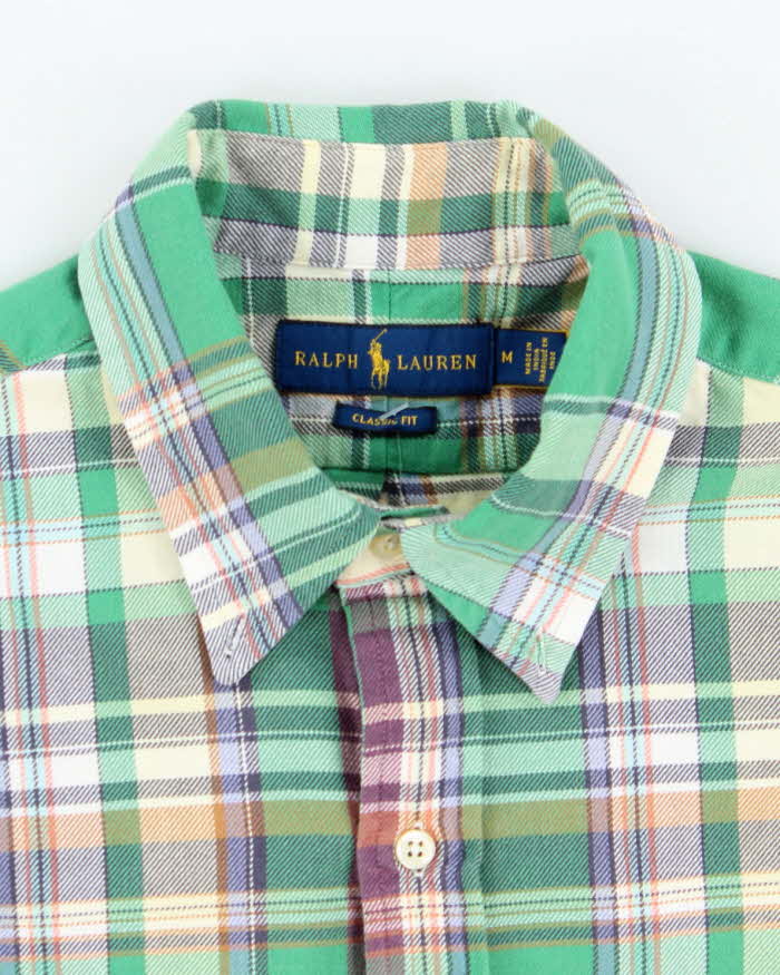 Vintage Y2K Ralph Lauren Patterned Long Sleeve Flannel Shirt - M