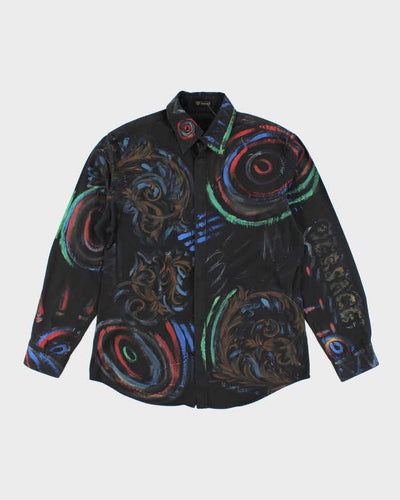 Vintage 2000's Versace Printed Patterned Long Sleeve Shirt - L