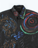 Vintage 2000's Versace Printed Patterned Long Sleeve Shirt - L