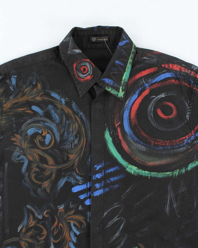 Vintage 2000's Versace Printed Patterned Long Sleeve Shirt - L