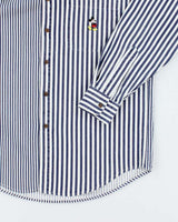 Vintage 90's Disney Embroidered Striped Long Sleeve Shirt - S