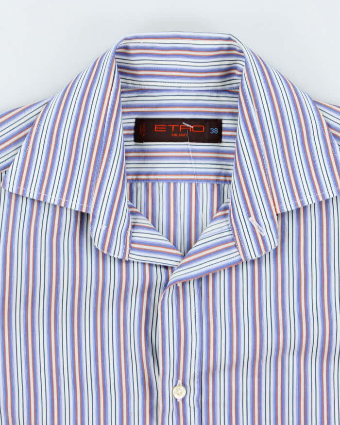 Vintage 2000's Etro Striped Long Sleeve Shirt - L