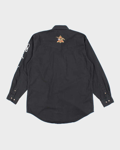Vintage 2000's Budweiser Embroidered Long Sleeve Shirt - L