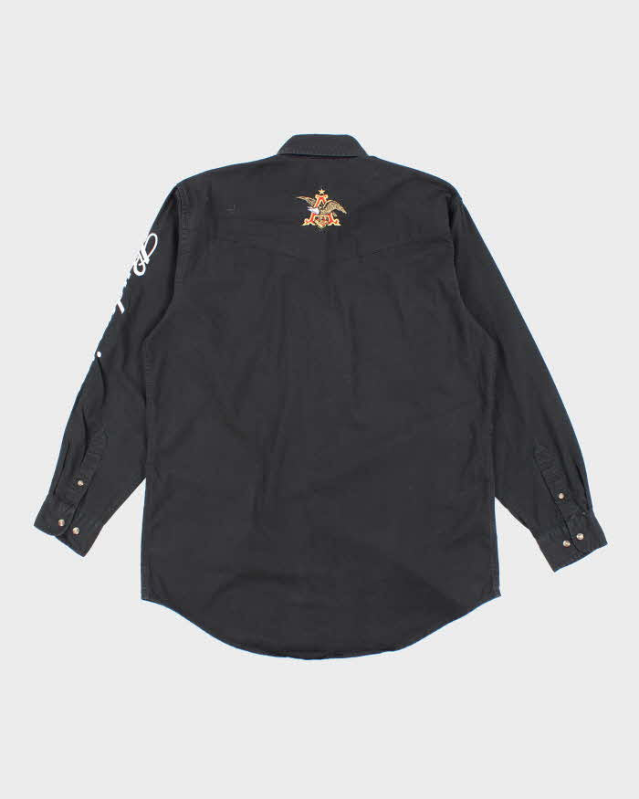 Vintage 2000's Budweiser Embroidered Long Sleeve Shirt - L