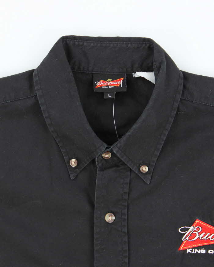 Vintage 2000's Budweiser Embroidered Long Sleeve Shirt - L