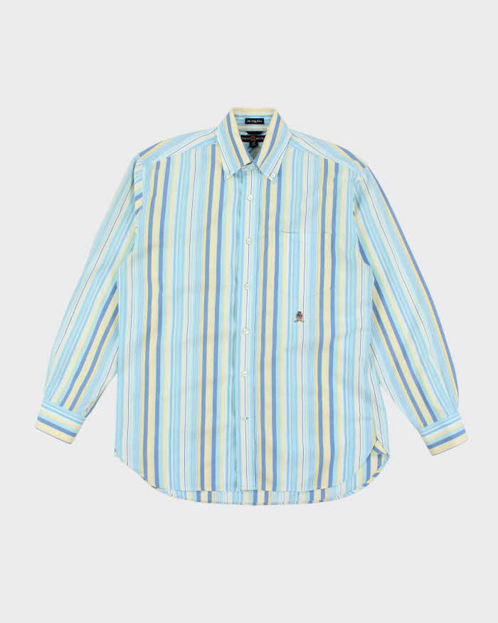 Vintage 2000's Tommy Hilfiger Small Embroidered Striped Shirt - S