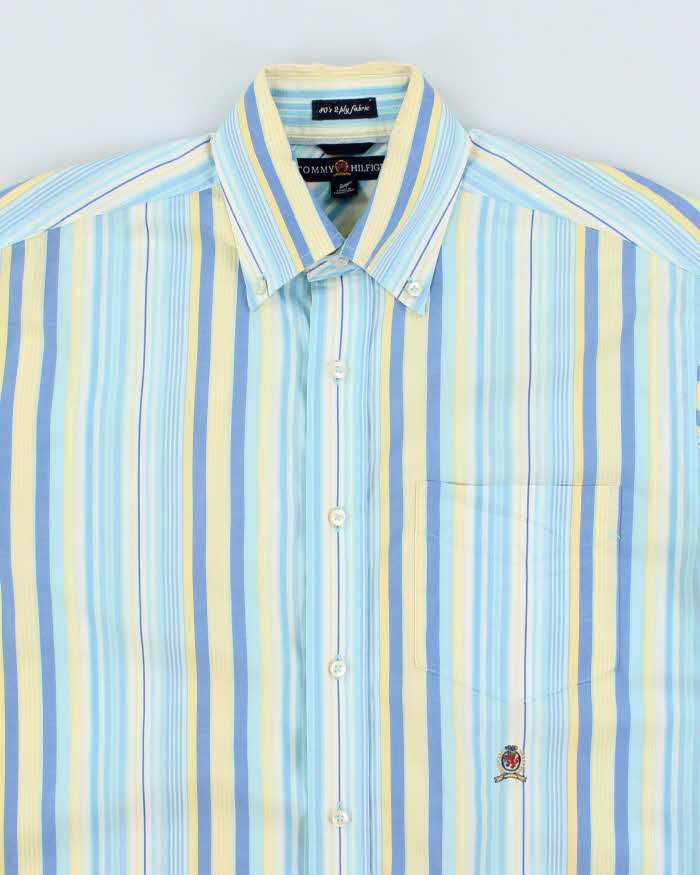 Vintage 2000's Tommy Hilfiger Small Embroidered Striped Shirt - S